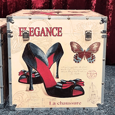 Burlesque Boudoir Elegant Travel Box Hire - X large