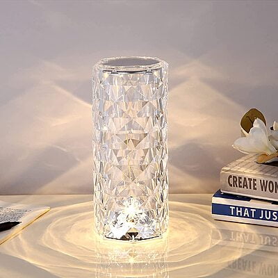 Crystal Tube Rechargeable Cordless Table Lamp Hire Crystal Tube Rechargeable Cordless Table Lamp Hire
