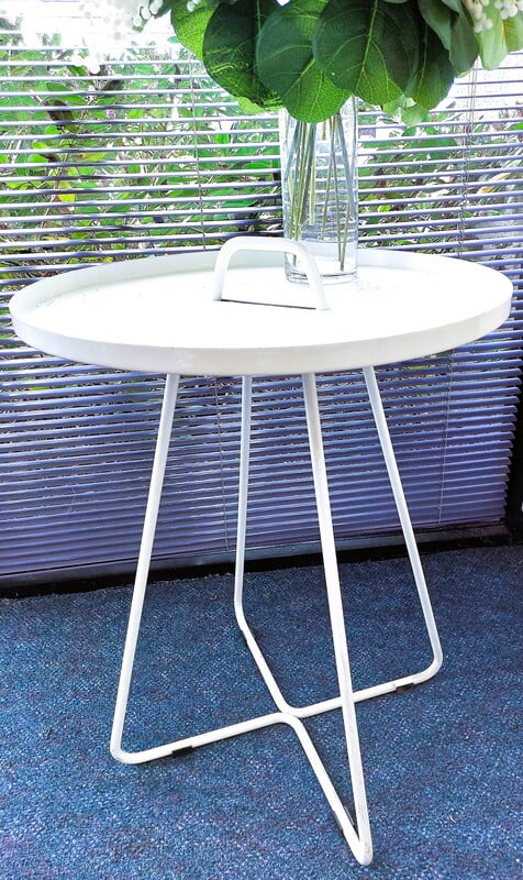White Round Side Table Hire White Round Side Table Hire