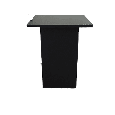 Black Square Plint Table Hire