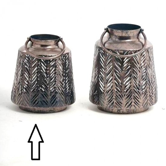 Fern Bronze Cutout Large Metal Lantern - Hire Fern Bronze Cutout Large Metal Lantern - Hire
