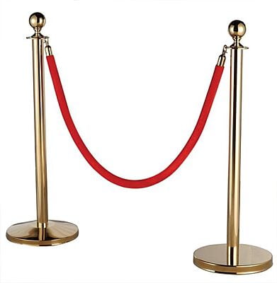 Gold Black Bollards & Ropes - Hire Package Gold Black Bollards & Ropes - Hire Package