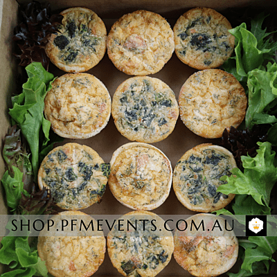 Quiche Tartlets Catering Platter