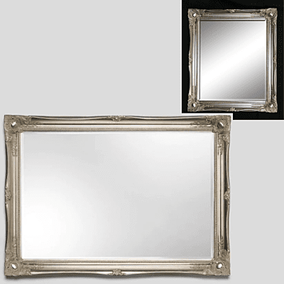 Large Elegant Champagne Coloured Frame Mirror 136x75cm - Hire Large Elegant Champagne Coloured Frame Mirror 136x75cm - Hire
